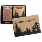 Zippo Walnut Emblem Brushed Chrome Lighter